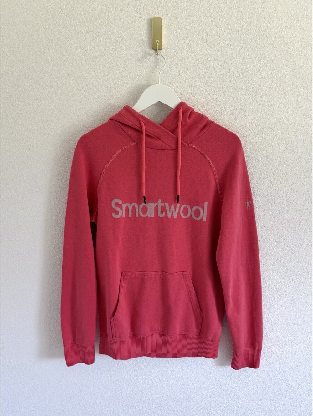 Smartwool Women’s Size XS Merino Cotton Large Logo Graphic Hooded Pullover